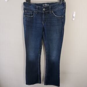 Silver Jeans Co Suki Bootcut Dark Wash‎ Denim Jeans Womens Size 28x30